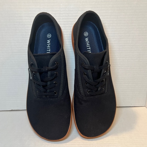 Whitin Black Gum Canvas Minimalist Barefoot Wide Sneakers Men’s Size 10.5 / 11 - Picture 9 of 11